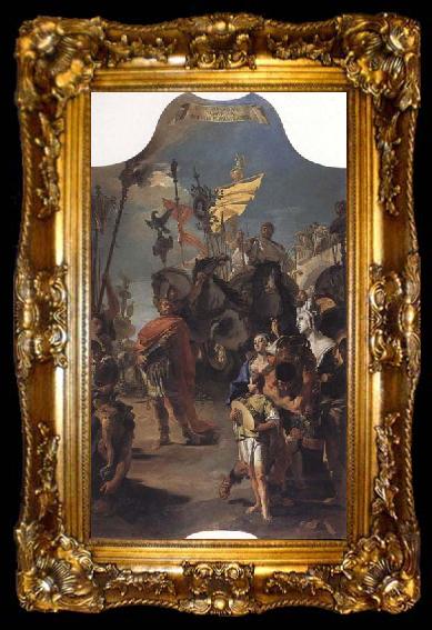 framed  Giambattista Tiepolo The Triumph of Marius, ta009-2